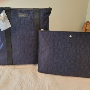Radley London Signature Large Jacquard Tote and Pouch
